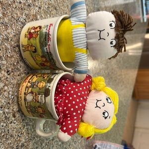 Doll Mug Set - Red and Yellow